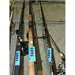 Berkley graphite fishing rod with shimano spinning