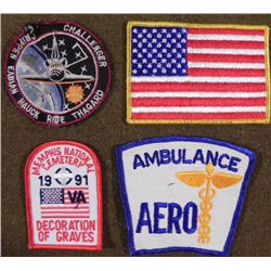 U.S. PATCH GROUPING--INCLUDING CHALLENGER SPACE VOYAGE