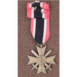 NAZI WAR MERIT CROSS WITH SWORDS W/RIBBON-FULL LENGTH