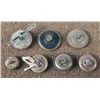 Image 2 : 7 Spanish American War Antique Small Gilt Buttons