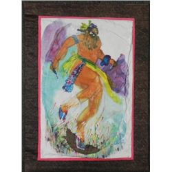 Betty Heredia Batik Fabric Painting Native American