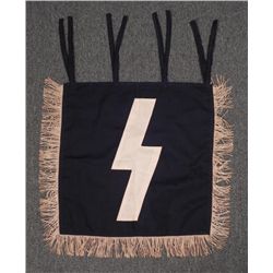 NAZI HJ/HITLER YOUTH DOUBLE SIDED TRUMPET FLAG/BANNER