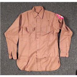 WWII 2ND MARINE DIVISION CORPORAL'S WINTER WOOL SHIRT