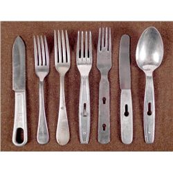 MILITARY FIELD UTENSILS-U.S. & GERMAN-7 PCS