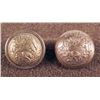 2 Indiana State Seal Antique Gilt Buttons Civil War Era