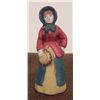 Image 1 : NAZI ART WORK PORCELAIN GIRL STREET SINGER W/TAMBOURINE
