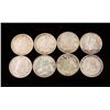 Image 1 : 8 Diff Date Silver Canadian Dimes Five Cents 5 Cents