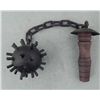 Image 1 : VINTAGE MEDEVIL FLAIL-WOOD HANDLE & RAW SPIKES EXTEND F