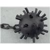 Image 3 : VINTAGE MEDEVIL FLAIL-WOOD HANDLE & RAW SPIKES EXTEND F