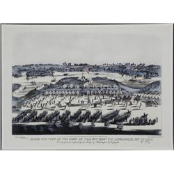 Birds Eye View of the Camp L. Rosenthal Civil War Print