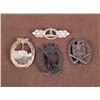 Image 1 : 4 NAZI AWARDS--MEDALS & CLASP-ARMY & KRIEGSMARINE-REPRO