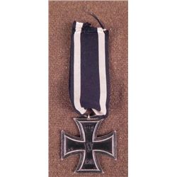 OUTSTANDING WWI IMPERIAL IRON CROSS W/RIBBON-RING MARK