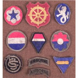 COLLECTION OF 10 WWII U.S. PATCHES-NICE ORIGINALS