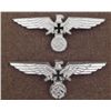 Image 1 : 3 NAZI UNIFORM BREAST INSIGNIA-ORIG-METAL-4"WIDE MARKED