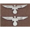 Image 2 : 3 NAZI UNIFORM BREAST INSIGNIA-ORIG-METAL-4"WIDE MARKED