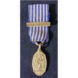 VINTAGE MASONIC NATIONAL PAST PRESIDENT MEDAL, RIBBON