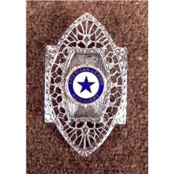 WWII AMERICAN LEGION WOMEN'S AUXILIARY BROOCH W/FILEGRE