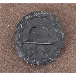 GERMAN WWI BLACK WOUND BADGE--FULL PIN BACK-