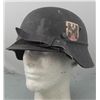 Image 1 : RARE NAZI RED CROSS HEAVY COMBAT HELMET-DOUBLE ROTES