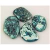 Image 1 : Natural Turquoise 177.20ctw Loose Gemstone 4pc Big Size