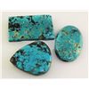 Image 1 : Natural Turquoise 186.18ctw Loose Gemstone 3pc Big Size