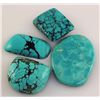 Image 1 : Natural Turquoise 199.60ctw Loose Gemstone Lot of 4