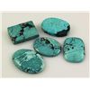 Image 1 : Natural Turquoise 202.75ctw Loose Gemstone Lot of 5