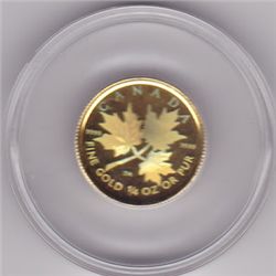 Canada 1/4 ounce gold Maple Leaf  hologram (date of our