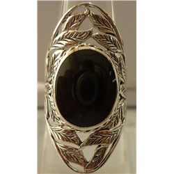 35.70 ctw Black onyx Ring .925 Sterling Silver