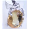 Image 1 : 9.50 CTW CITRINE PENDANT .925 STERLING SILVER