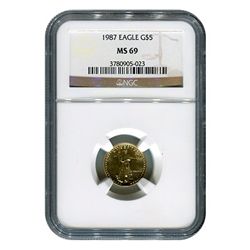 Certified American $5 Gold Eagle MS70 NGC (DATE OF OUR