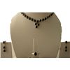 99.40 ctw Balck onyx (Oval) Necklace .925 Sterling Silv