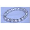 Image 1 : 83.55 CTW WHITE PEARL AND CZ BRACELET