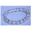 Image 1 : 92.55 CTW WHITE PEARL AND CZ BRACELET