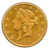 Image 1 : Early Gold Bullion $20 Liberty Extra Fine