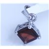 Image 1 : 5.25 CTW GARNET PENDANT .925 STERLING SILVER