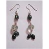 Image 1 : NATURAL 25.90 CTW BLACKONEX, SEMIPRECIOUS EARRING .925