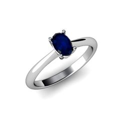 Genuine 2.20 ctw Sapphire Ring 18k W/Y Gold