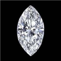 EGL CERT 0.5 CTW MARQUISE DIAMOND F/SI2