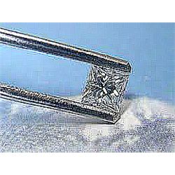 GIA CERT 0.49 CTW PRINCESS CUT DIAMOND D/VS1