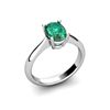 Genuine 2.60 ctw Emerald Ring 18k W/Y Gold