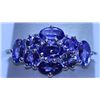 11.95  CTW TANZANITE RING .925 STERLING SILVER