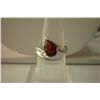 16.00 ctw Garnet  Ring .925 Sterling Silver