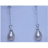 Image 1 : 10.30 CTW WHITE PEARL DANGLING EARRING