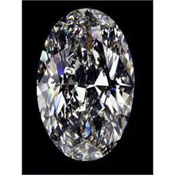 EGL CERT 0.51 CTW OVAL DIAMOND H/SI2