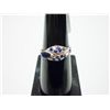 Image 1 : NATURAL 14.75 CTW SAPPHIRE RING .925 STERLING SILVER