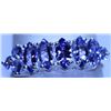 Image 1 : 11.30 CTW TANZANITE RING .925 STERLING SILVER