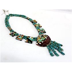 1970s Santo Domingo Inlay Shell Necklace