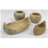Image 1 : Cherokee Pottery Jars and Canoes