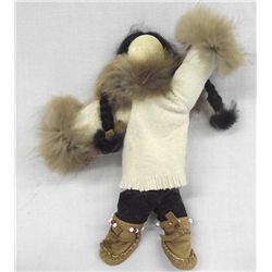 Northwest Coast Eskimo Ivory Faced Doll - Wardlow